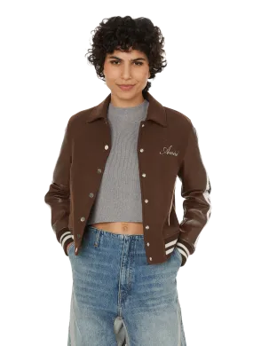 AMIRI  Blouson en laine mélangé  - Marron