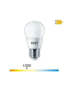Ampoule Sphérique E27 7w 806 Lm 4000k Lumière Du Jour Ø4,8x9,3cm Edm - - 98077Générique