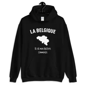 Belgique là où mon histoire commence - Sweatshirt à capuche