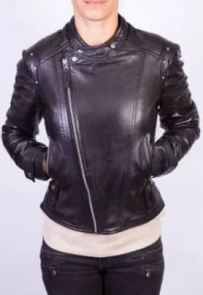 Blouson Cuir Femme LPB VIRGINIE BLACK