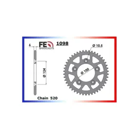 Couronne Arrière de transmission en Acier - Scrambler Desert Sled Abs - 803 - DUCATI 2019-2019 