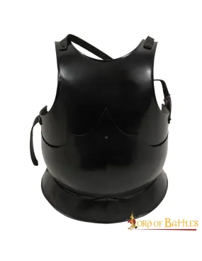 Cuirasse Gothique Acier Doux Noirci ⚔️ Boutique Épées