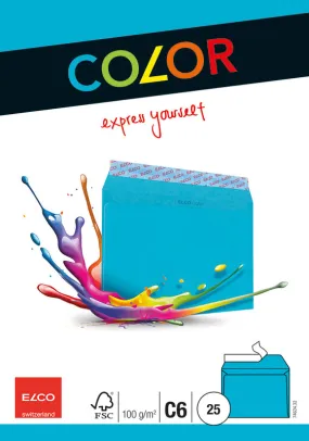 Elco Color enveloppe, C6, 25 pièce