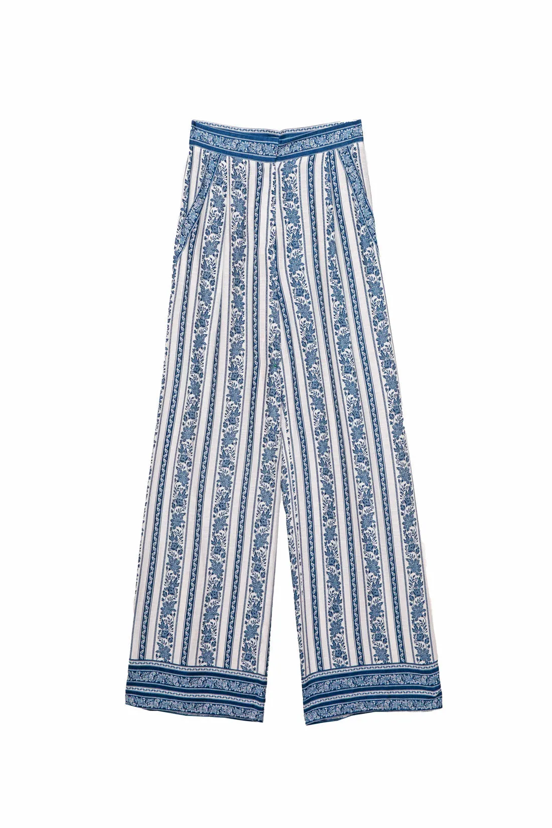 Pantalon droit Pauline - Floral