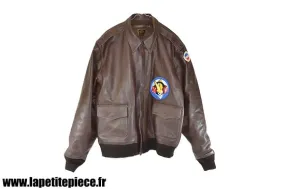 Repro blouson cuir a2 us army patch 506th parachute infantry regiment. xxl